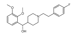 (S)-(2,3-二甲氧基苯基)(1-(4-氟苯乙基)哌啶-4-基)甲醇结构式