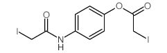 Acetic acid, 2-iodo-,4-[(2-iodoacetyl)amino]phenyl ester结构式