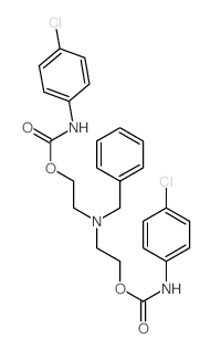 2-[benzyl-[2-[(4-chlorophenyl)carbamoyloxy]ethyl]amino]ethyl N-(4-chlorophenyl)carbamate结构式