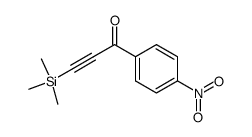 1-(4'-nitrophenyl)-3-(trimethylsilyl)-2-propyn-1-one结构式