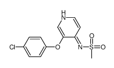 N-[3-(4-chlorophenoxy)pyridin-4-yl]methanesulfonamide结构式