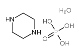 Piperazine hydrogen phosphate 1-hydrate Structure