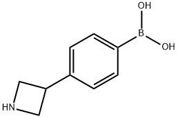 (4-(azetidin-3-yl)phenyl)boronic acid Structure