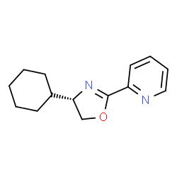 (S)-4-环己基-2-(吡啶-2-基)-4,5-二氢恶唑结构式