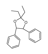 (4S,5S)-2,2-diethyl-4,5-diphenyl-1,3-dioxolane结构式