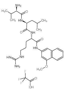 d-valine-leucine-arginine-4-methoxy-2-naphthylamine, trifluoroacetate salt Structure