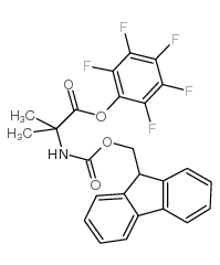 Fmoc-α-氨基异丁酸五氟苯基酯结构式
