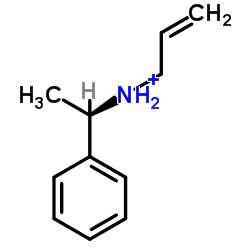 (R)-(+)-N-烯丙基-1-氢氯化苯基乙胺结构式
