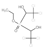 Phosphinic acid,bis(2,2,2-trichloro-1-hydroxyethyl)-, ethyl ester (8CI)结构式