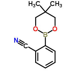 2-(5,5-DIMETHYL-1,3,2-DIOXABORINAN-2-YL)BENZONITRILE Structure