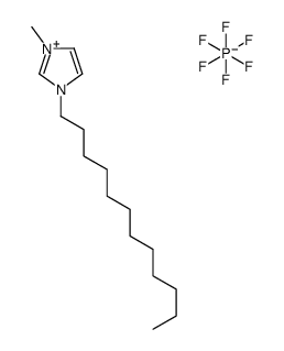 1-十二烷基-3-甲基咪唑六氟磷酸盐结构式