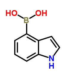 1H-Indol-4-ylboronic acid Structure