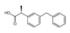 (+)-α-(3-benzylphenyl)propionic acid Structure