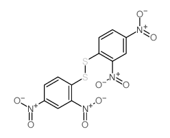 Disulfide,bis(2,4-dinitrophenyl) Structure
