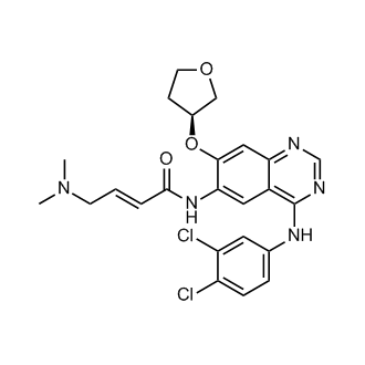 (S,E)-N-(4-((3,4-二氯苯基)氨基)-7-((四氢呋喃-3-基)氧基)喹唑啉-6-基)-4-(二甲氨基)丁-2- 烯酰胺(阿法替尼杂质)结构式