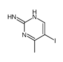 5-碘-4-甲基嘧啶-2-胺结构式