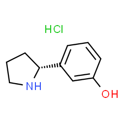 (R)-3-(吡咯烷-2-基)苯酚盐酸盐结构式