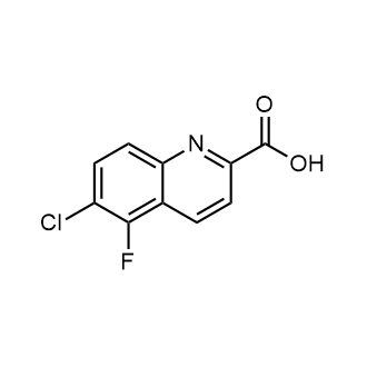 6-Chloro-5-fluoro-quinoline-2-carboxylicacid Structure