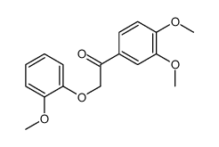 1-(3,4-dimethoxyphenyl)-2-(2-methoxyphenoxy)ethanone结构式