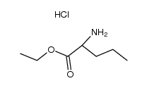 DL-norvaline ethyl ester, hydrochloride Structure