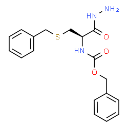 N-[(Benzyloxy)carbonyl]-S-benzyl-L-cysteine hydrazide structure