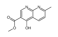 methyl 7-methyl-4-oxo-1H-1,8-naphthyridine-3-carboxylate结构式