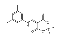 5-{[(3,5-dimethylphenyl)amino]methylene}-2,2-dimethyl-1,3-dioxane-4,6-dione结构式