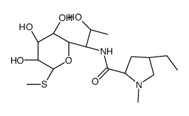 4-ethyl-N-[2-hydroxy-1-(3,4,5-trihydroxy-6-methylsulfanyloxan-2-yl)propyl]-1-methylpyrrolidine-2-carboxamide Structure