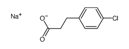 Benzenepropanoic acid, 4-chloro-, sodium salt结构式