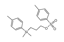 3-[dimethyl(p-methylphenyl)silyl]propyl tosylate结构式