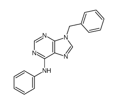 N-(9-benzyl-9H-purin-6-yl)-phenylamine Structure