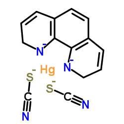 2,9-dihydro-1,10-phenanthroline-1,10-diide; mercury; dithiocyanate Structure