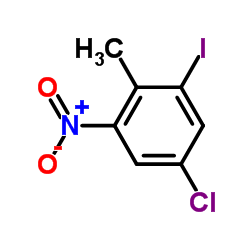 5-Chloro-1-iodo-2-methyl-3-nitrobenzene Structure