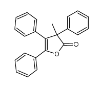 3-methyl-3,4,5-triphenyl-2(3H)-furanone Structure