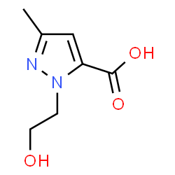 1H-Pyrazole-5-carboxylicacid,1-(2-hydroxyethyl)-3-methyl-(9CI) structure