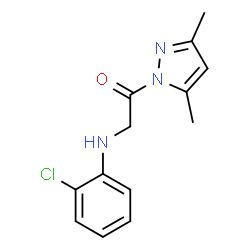 (2-chlorophenyl)[2-(3,5-dimethyl-1H-pyrazol-1-yl)-2-oxoethyl]amine结构式