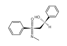(SS,2S)-N-Methyl-S-(2-hydroxy-2-phenyl-aethyl)-S-phenyl-sulfoximin Structure