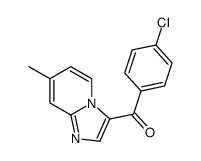 (4-chlorophenyl)-(7-methylimidazo[1,2-a]pyridin-3-yl)methanone结构式