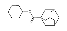 cyclohexyl adamantane-1-carboxylate结构式