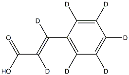 (2E)-3-(Phenyl-2,3,4,5,6-d5)-2-propenoic-2,3-d2 Acid Structure