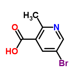 5-溴-2-甲基烟酸结构式