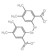 1-(4,5-dimethyl-2-nitro-phenyl)selanylselanyl-4,5-dimethyl-2-nitro-benzene结构式