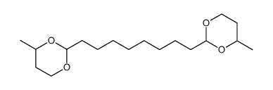 1,8-Bis-(4'-methyl-1',3'-dioxanyl-2')-octan结构式