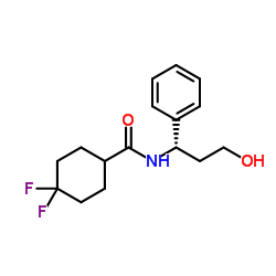 4,4-DIFLUORO-N-((1S)-3-HYDROXY-1-PHENYLPROPYL)CYCLOHEXANE-1-CARBOXAMIDE结构式