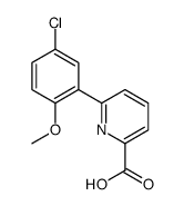 6-(5-氯-2-甲氧基苯基)甲酸吡啶结构式