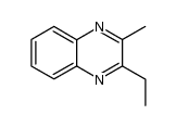 2-Methyl-3-ethylquinoxaline结构式