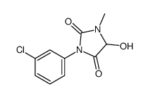 3-(3-chlorophenyl)-5-hydroxy-1-methylimidazolidine-2,4-dione Structure
