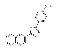 1,3,4-Oxadiazole,2-(4-methoxyphenyl)-5-(2-naphthalenyl)- Structure