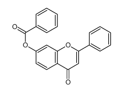 (4-oxo-2-phenylchromen-7-yl) benzoate结构式