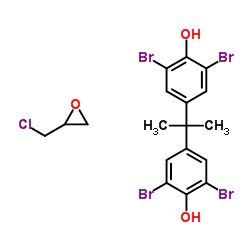 Bisphenol A diglycidyl ether, brominated Structure